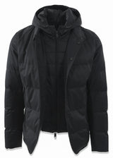 ARI DOWN COAT WITH REMOVABLE VEST AND HOOD
