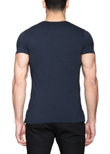 Navy Crewneck T-Shirt-Ari Soho