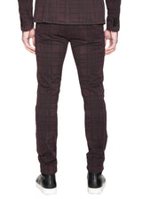 Cotton Stretch Checkered Drawstring Trousers-Ari Soho