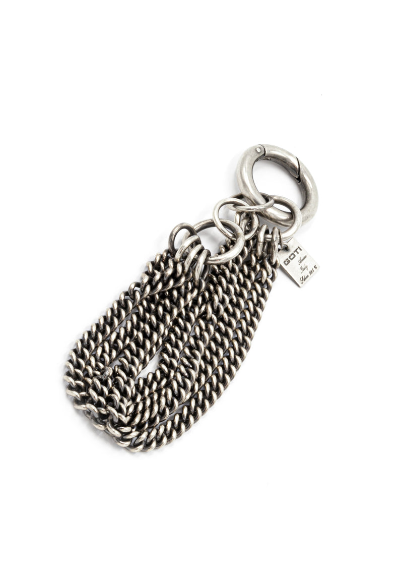 key ring/clasp multi chain necklace