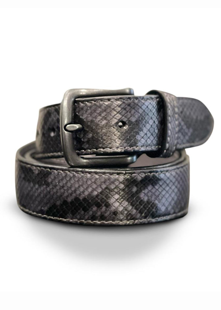 PYTHON LEATHER BELT