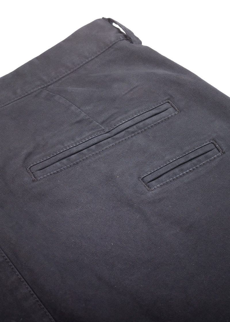 Pockets view of ARI 5 Pockets Blue Marine Chino Pants. Made in Italy