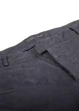 Detail view of ARI 5 Pockets Blue Marine Chino Pants. Made in Italy