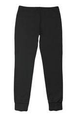 Back view of ARI Black Travel Jogger Pants. 100% Stretch Cotton. Made in Italy 
