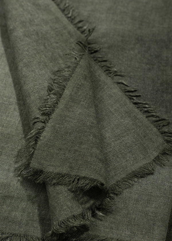 Detail of ARI Military Cashmere Modal Scarf Style P8-34 handmade in Italy Vegetable Dye