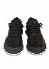 Front view (pair) ARI ST. Tropez Black Sneakers. Made in Italy