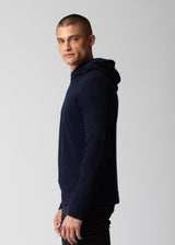 ARI DIVINELY PLUSH CASHMERE HOODIE IN INK
