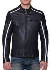 The Enric Moto Jacket in Black-Ari Soho