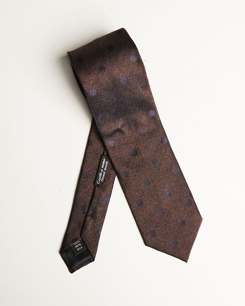 Brown Pattern Tie-Ari Soho