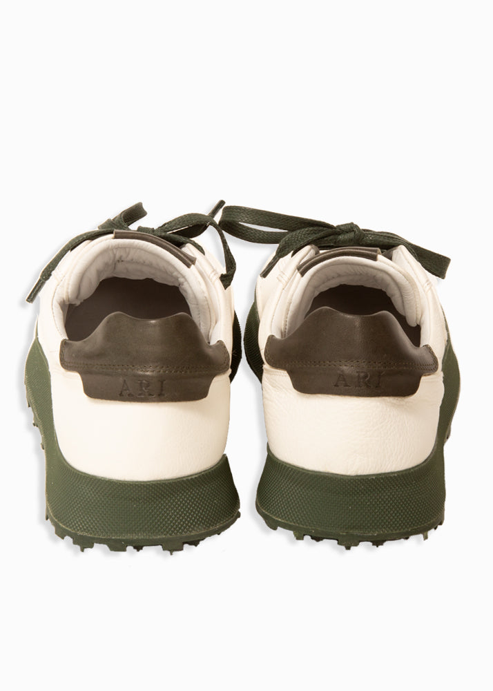 Back view (pair) Ari St. tropez Sneakers Green. Made in Italy