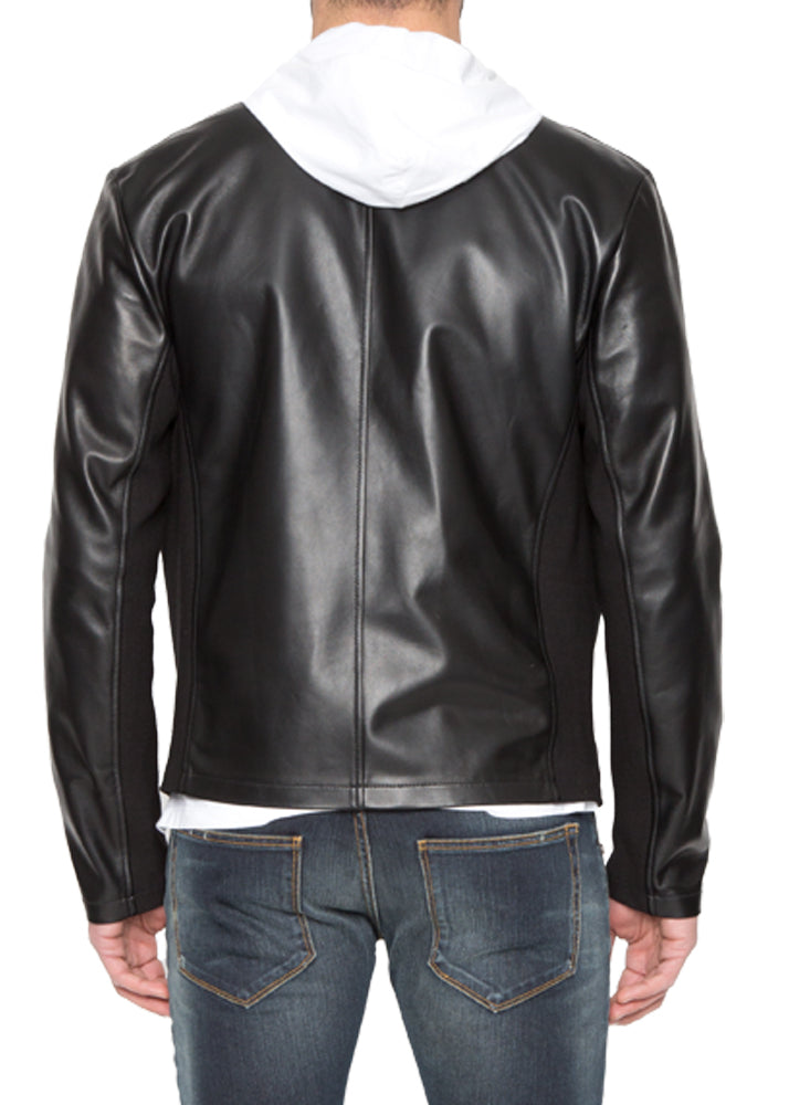 Motorino Leather Jacket in Black-Ari Soho