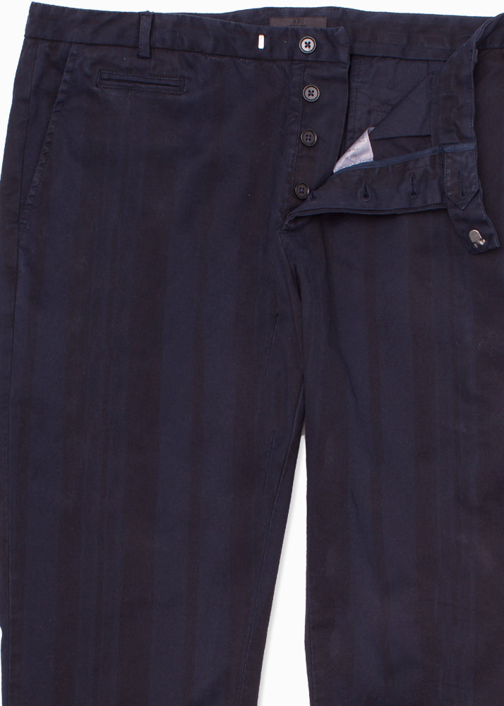 Cotton Stretch Striped Chino Pant-Ari Soho