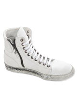 ARI LEATHER HIGH TOPS IN STONE WASHED