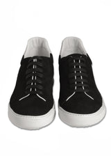 SoHo Sneaker in Black Suede-Ari Soho