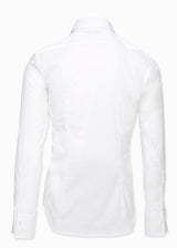 White Contrast Tuxedo Shirt-Ari Soho